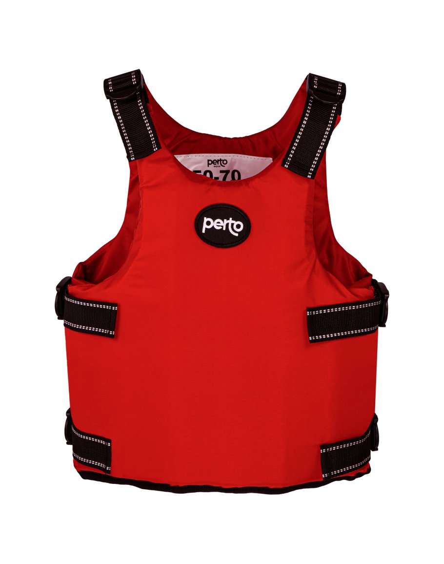 Жилет страховочный PERTO Tropic red 50-70