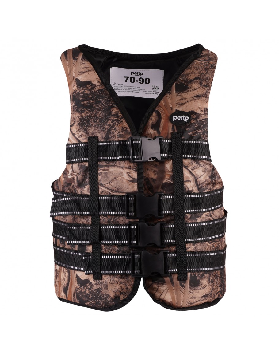 Жилет страхувальний PERTO Camo reeds 70-90