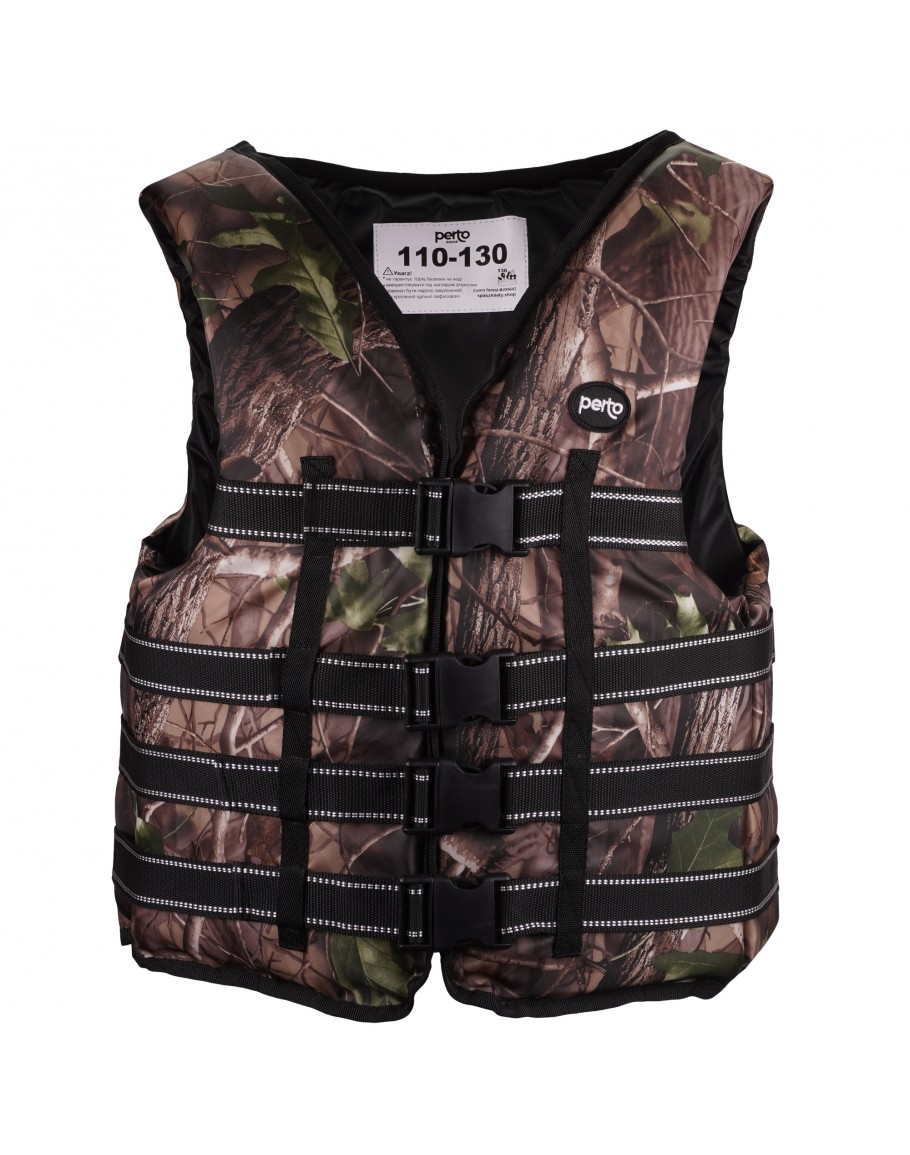 Жилет страхувальний PERTO Camo forest 110-130