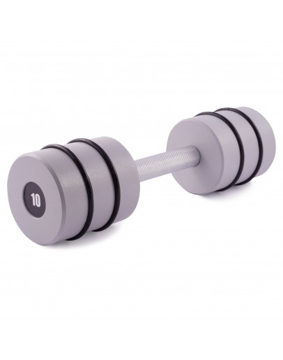 Гантель цільна PERTO Gray 10.0 кг D90
