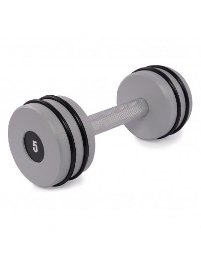 Гантель цільна PERTO Gray 5.0 кг D90