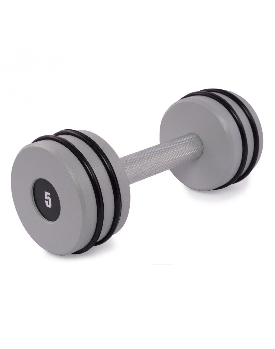 Гантель цільна PERTO Gray 5.0 кг D90