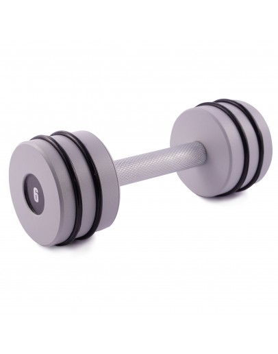 Гантель цільна PERTO Gray 6.0 кг D90