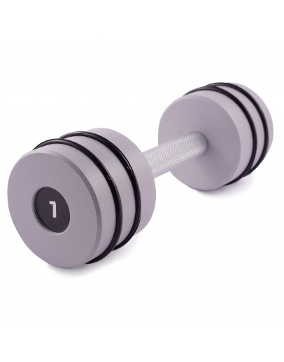 Гантель цільна PERTO Gray 7.0 кг D90