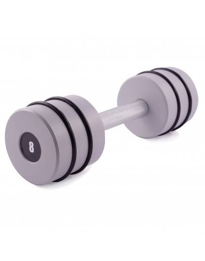 Гантель цільна PERTO Gray 8.0 кг D90
