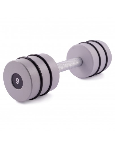 Гантель цільна PERTO Gray 9.0 кг D90