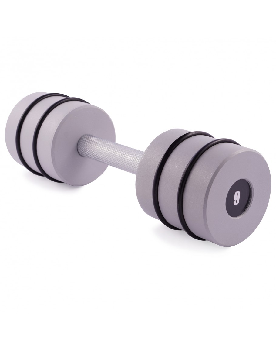 Гантель цільна PERTO Gray 9.0 кг D90