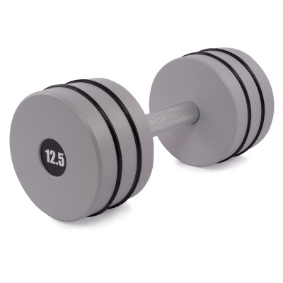 Гантель цільна PERTO Gray 12.5 кг D120