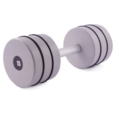 Гантель цільна PERTO Gray 15.0 кг D120