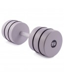 Гантель цільна PERTO Gray 17.5 кг D120
