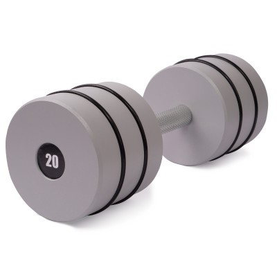 Гантель цільна PERTO Gray 20.0 кг D120
