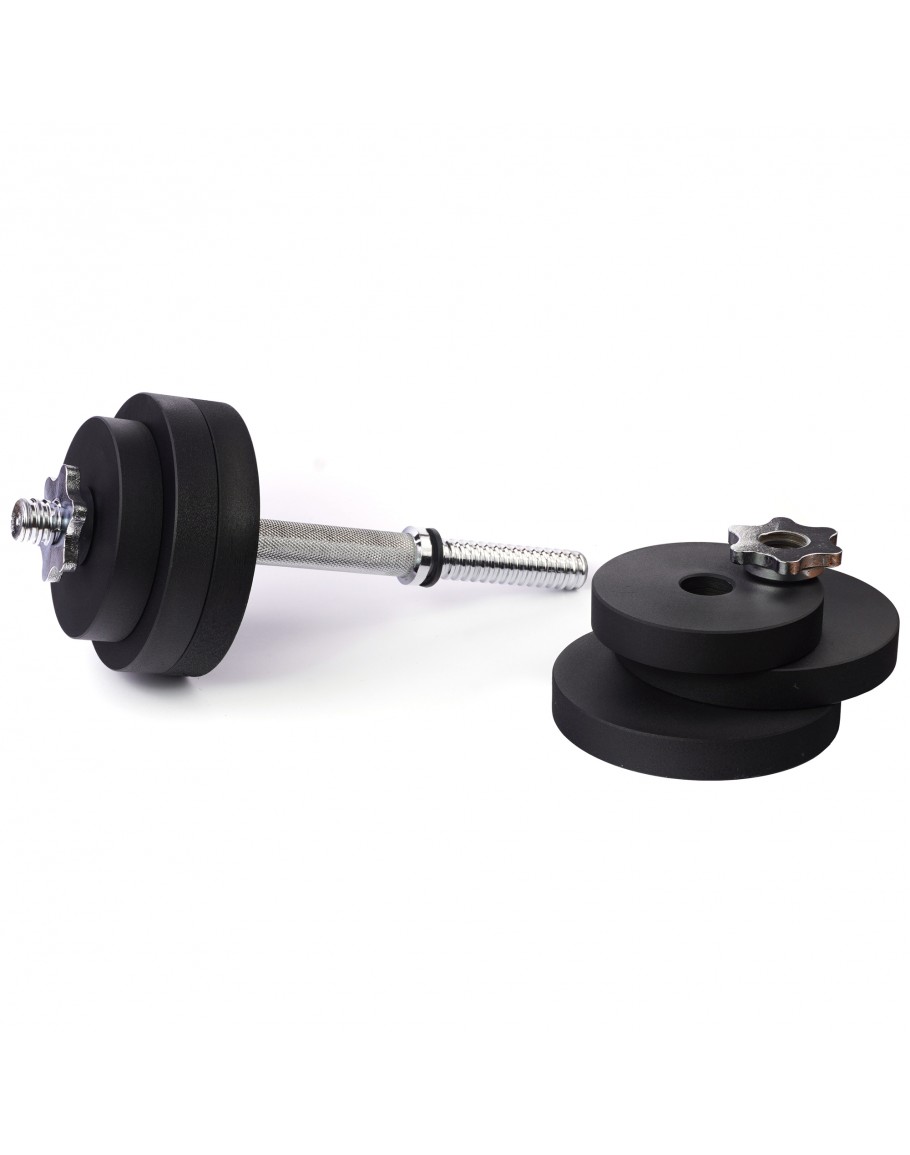Гантель набірна PERTO Black 17.5 кг