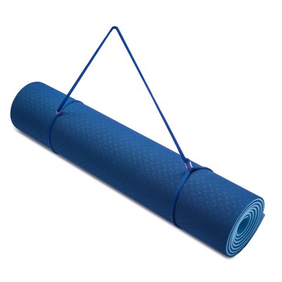 Килимок для йоги та фітнесу PERTO 1830х610х6 Синьо-Блакитний