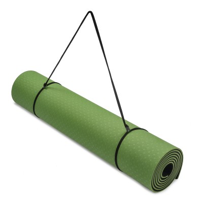 Килимок для йоги та фітнесу PERTO 1830х610х6 Зелено-Сірий